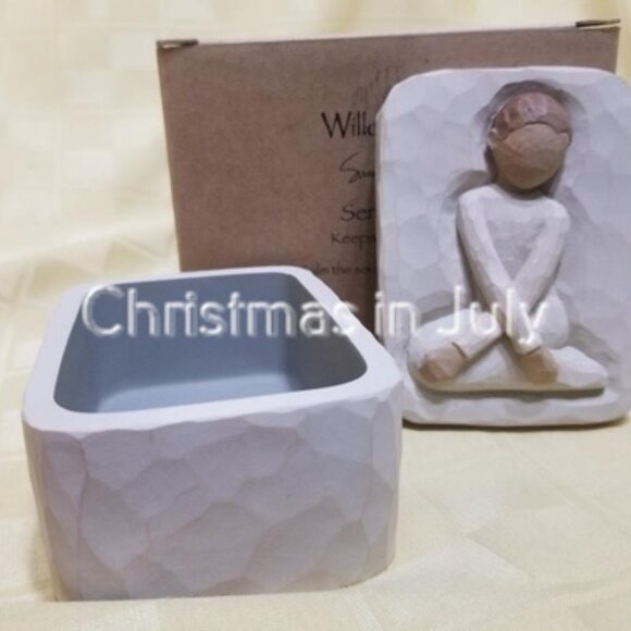 Willow Tree Susan Lordi Serenity Keepsake Box #26612 with box - Picture 4 of 6
